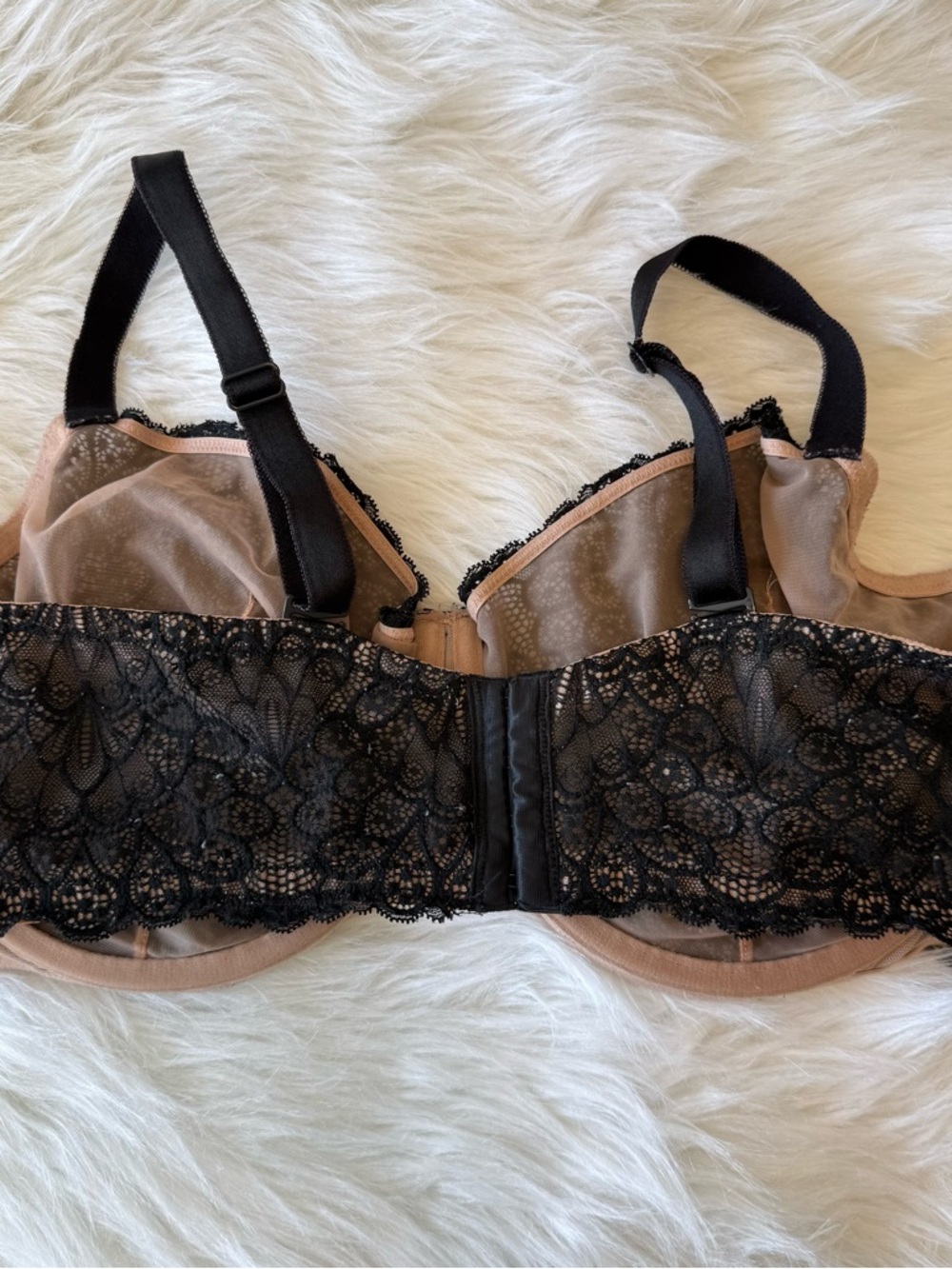 Torrid black lace unlined underwire balconette bra 46DD - Picture 5 of 9